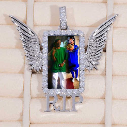RIP WING 3D CUSTOM PICTURE PENDANT