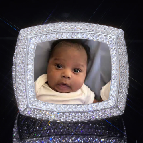 3D CUSTOM PICTURE ICED RING