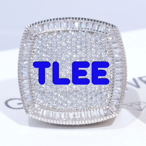 CUSTOM LETTER 3D ICED RING