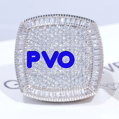 CUSTOM LETTER 3D ICED RING