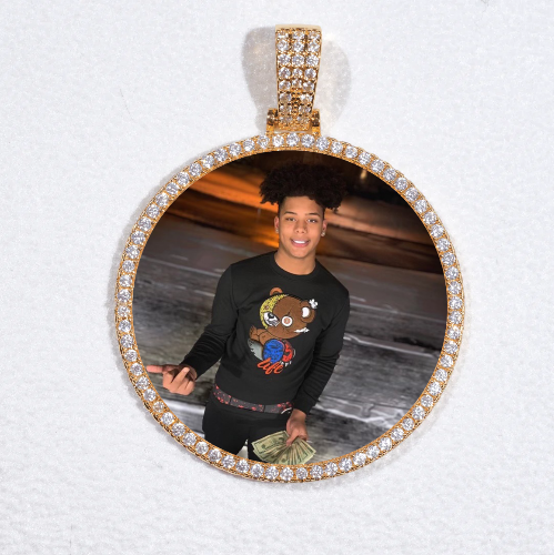 MEDIUM 3D CIRCLE CUSTOM PICTURE PENDANT