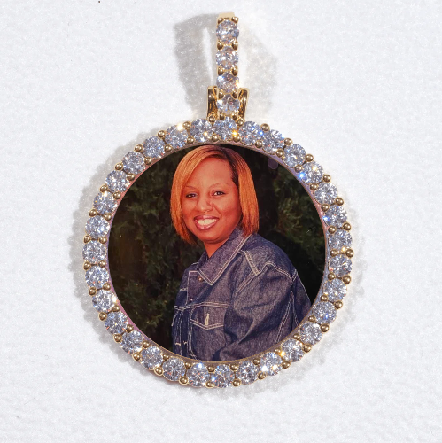 3D CIRCLE CUSTOM PICTURE PENDANT SMALL SIZE