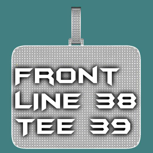 CUSTOM LETTER NECKLACE 3D BIG SQUARE