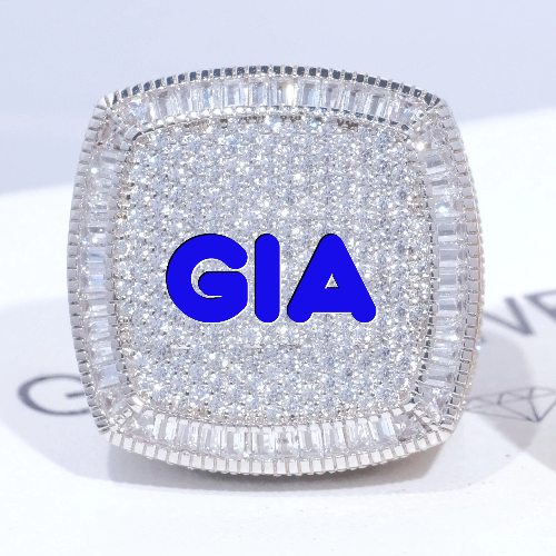 CUSTOM LETTER 3D ICED RING