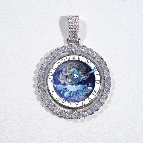 3D Spinning 2-Faced Custom Picture Pendant