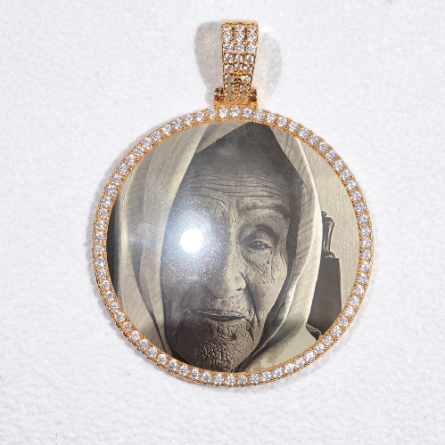 MEDIUM 3D CIRCLE CUSTOM PICTURE PENDANT