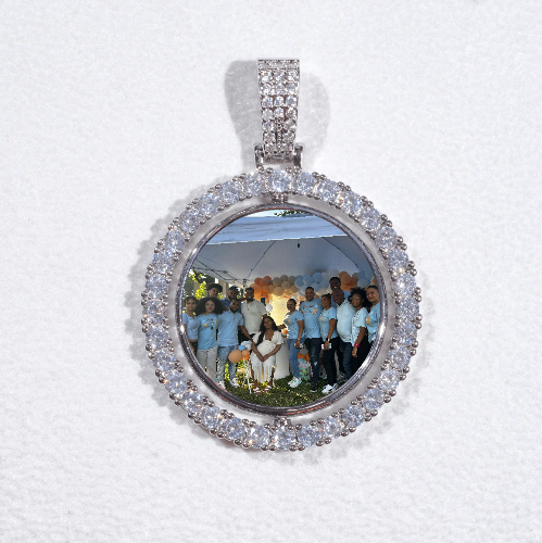 3D Spinning 2-Faced Custom Picture Pendant
