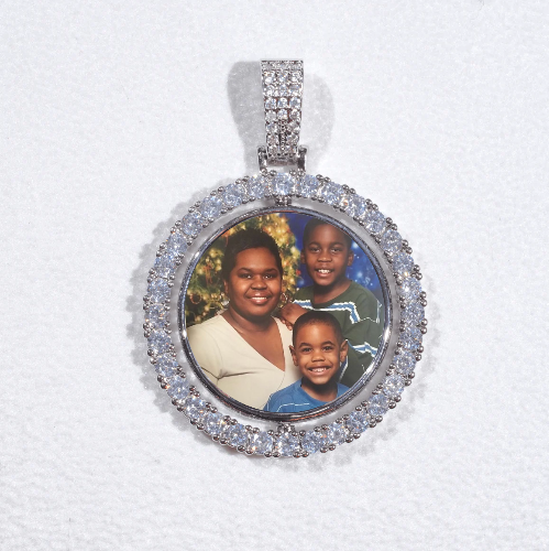 3D Spinning 2-Faced Custom Picture Pendant