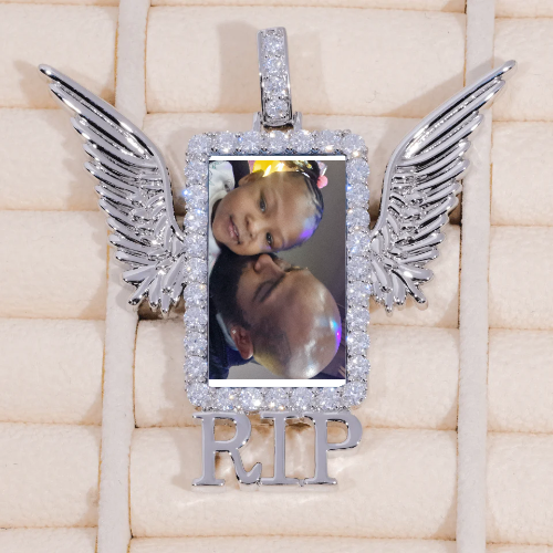 RIP WING 3D CUSTOM PICTURE PENDANT