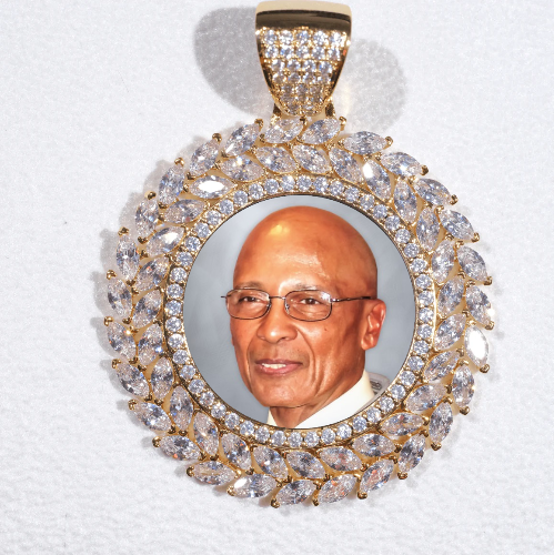 Large 3D Wheat Ear Custom Picture Pendant