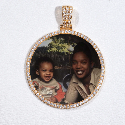 MEDIUM 3D CIRCLE CUSTOM PICTURE PENDANT