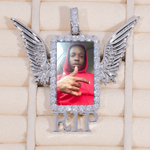 RIP WING 3D CUSTOM PICTURE PENDANT