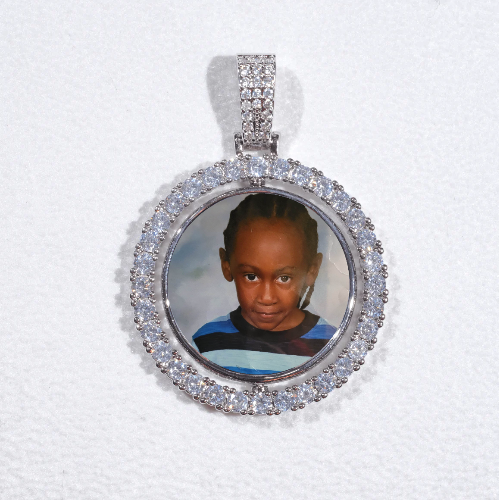 3D Spinning 2-Faced Custom Picture Pendant