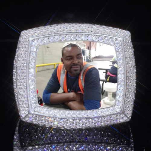 3D CUSTOM PICTURE ICED RING