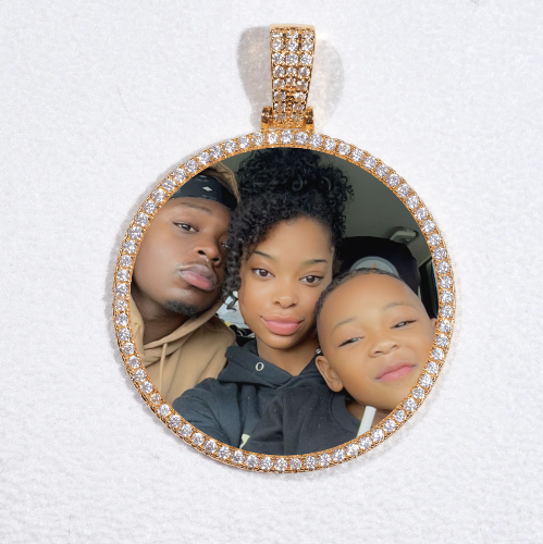 MEDIUM 3D CIRCLE CUSTOM PICTURE PENDANT