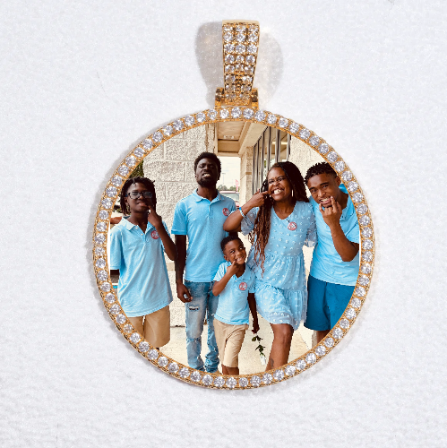 MEDIUM 3D CIRCLE CUSTOM PICTURE PENDANT