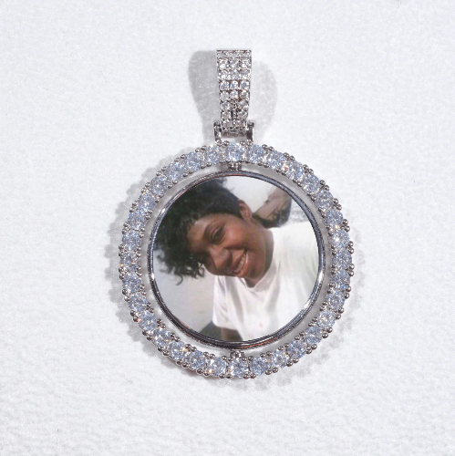 3D Spinning 2-Faced Custom Picture Pendant