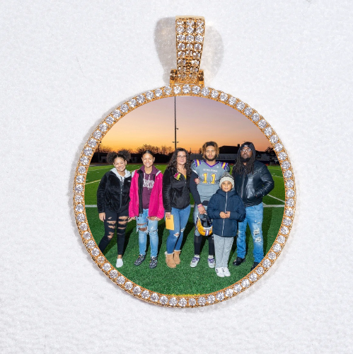 MEDIUM 3D CIRCLE CUSTOM PICTURE PENDANT