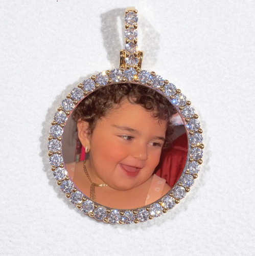 3D CIRCLE CUSTOM PICTURE PENDANT SMALL SIZE