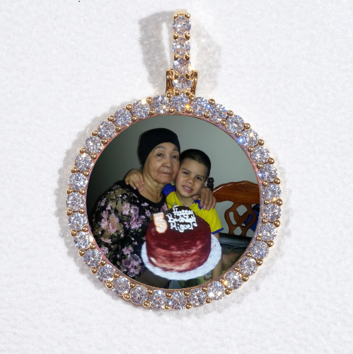 3D CIRCLE CUSTOM PICTURE PENDANT SMALL SIZE