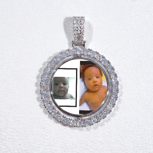3D Spinning 2-Faced Custom Picture Pendant