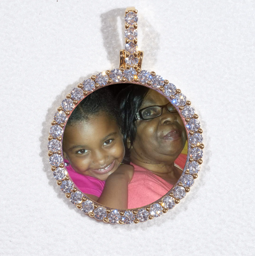 3D CIRCLE CUSTOM PICTURE PENDANT SMALL SIZE