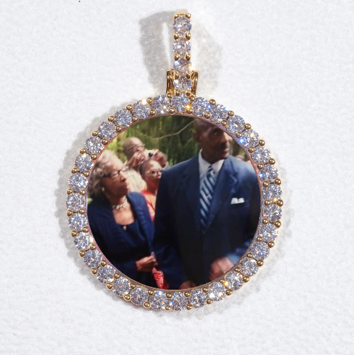 3D CIRCLE CUSTOM PICTURE PENDANT SMALL SIZE