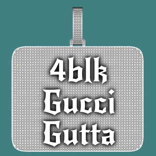 CUSTOM LETTER NECKLACE 3D BIG SQUARE