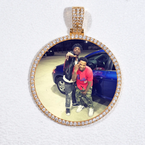 MEDIUM 3D CIRCLE CUSTOM PICTURE PENDANT