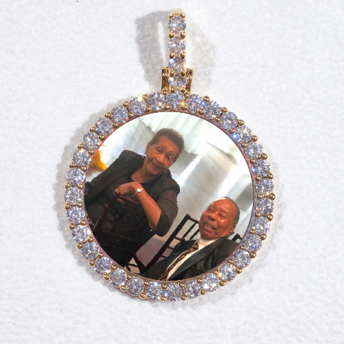 3D CIRCLE CUSTOM PICTURE PENDANT SMALL SIZE