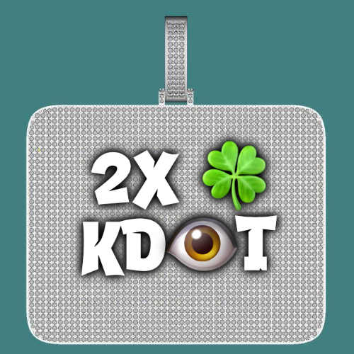 CUSTOM LETTER NECKLACE 3D BIG SQUARE