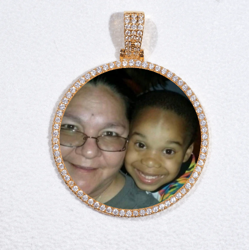 MEDIUM 3D CIRCLE CUSTOM PICTURE PENDANT