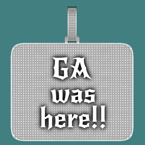CUSTOM LETTER NECKLACE 3D BIG SQUARE