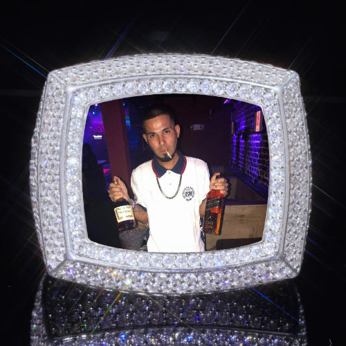 3D CUSTOM PICTURE ICED RING