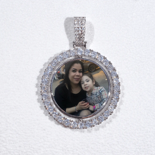 3D Spinning 2-Faced Custom Picture Pendant