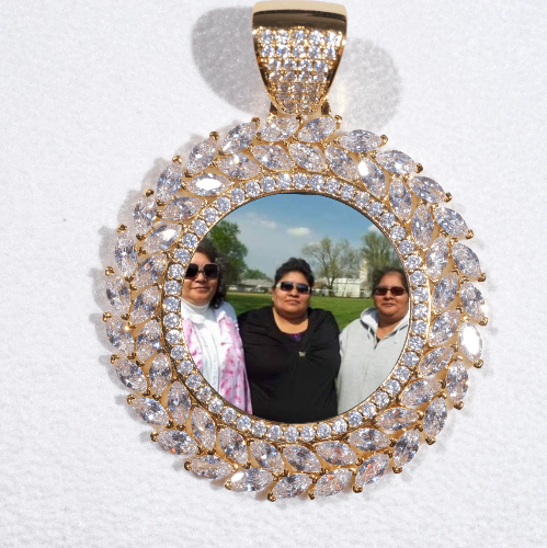 Large 3D Wheat Ear Custom Picture Pendant