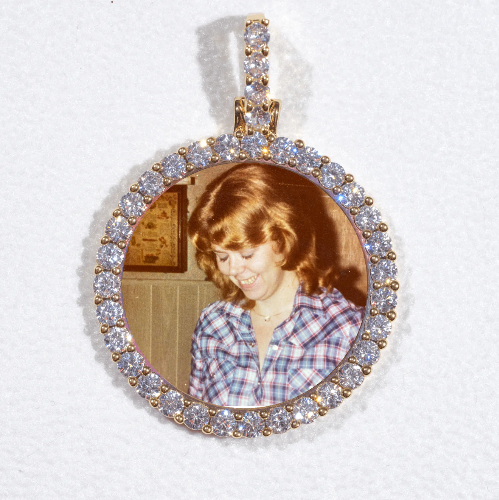 3D CIRCLE CUSTOM PICTURE PENDANT SMALL SIZE