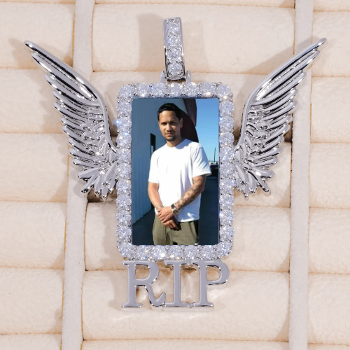 RIP WING 3D CUSTOM PICTURE PENDANT