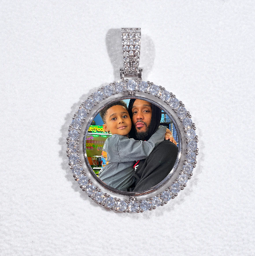 3D Spinning 2-Faced Custom Picture Pendant