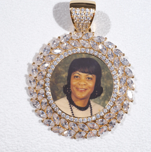 Large 3D Wheat Ear Custom Picture Pendant