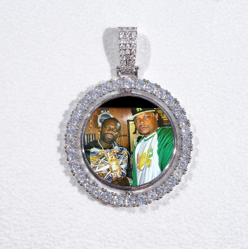 3D Spinning 2-Faced Custom Picture Pendant