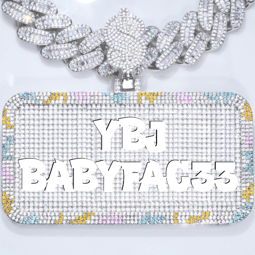 CUSTOM LETTER NECKLACE 3D COLORFUL SQUARE