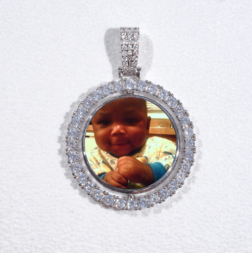 3D Spinning 2-Faced Custom Picture Pendant