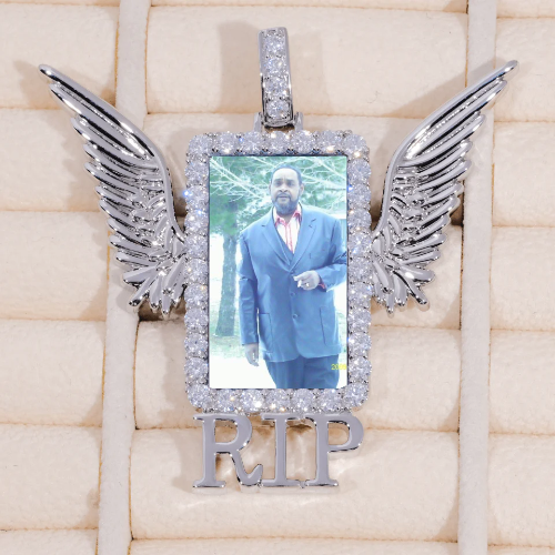 RIP WING 3D CUSTOM PICTURE PENDANT