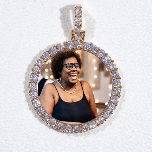 3D CIRCLE CUSTOM PICTURE PENDANT SMALL SIZE