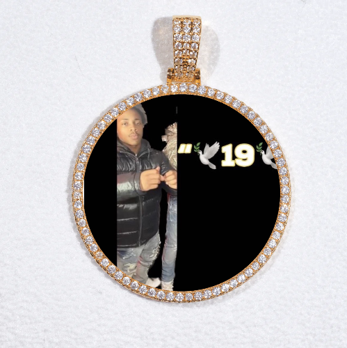 MEDIUM 3D CIRCLE CUSTOM PICTURE PENDANT