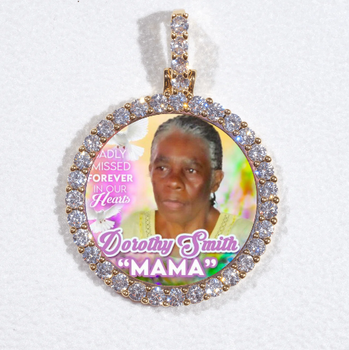 3D CIRCLE CUSTOM PICTURE PENDANT SMALL SIZE