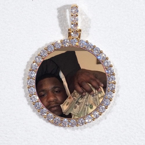 3D CIRCLE CUSTOM PICTURE PENDANT SMALL SIZE