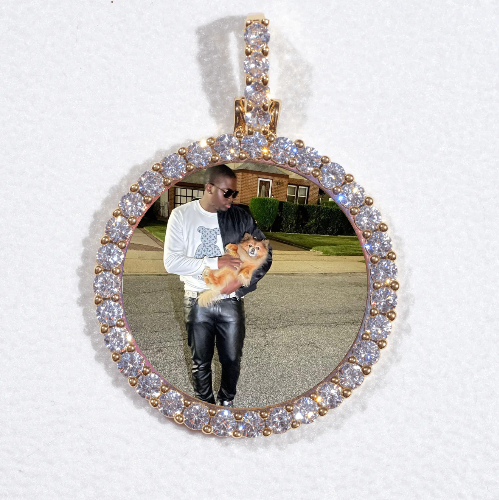 3D CIRCLE CUSTOM PICTURE PENDANT SMALL SIZE