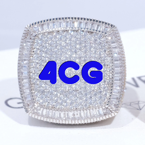 CUSTOM LETTER 3D ICED RING